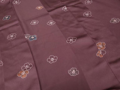 平和屋着物■上質な小紋　椿文　正絹　逸品　CABL3561ev