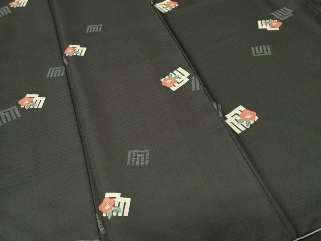 平和屋着物■小紋　源氏香　椿　洗える着物　CABL3565ev
