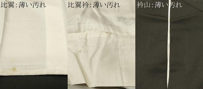 平和屋着物■豪華黒留袖　駒刺繍　鏡裏流水花鳥文　暈し染め　金彩　正絹　逸品　CABL3570ev