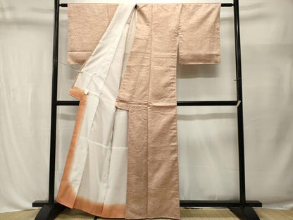 平和屋着物■小紋　霞文　杢目地紋　暈し染め　洗える着物　CABL3571ev