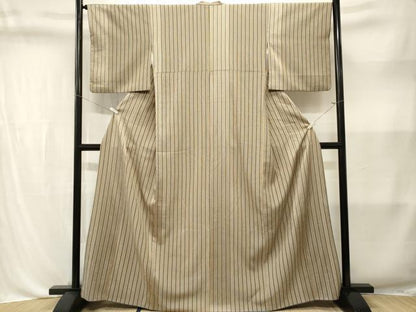 平和屋着物■小紋　縞　洗える着物　CABL3575ev