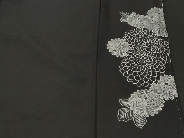 平和屋着物■豪華黒留袖　駒刺繍　檜扇花文　金銀糸　正絹　逸品　CABL3576ev