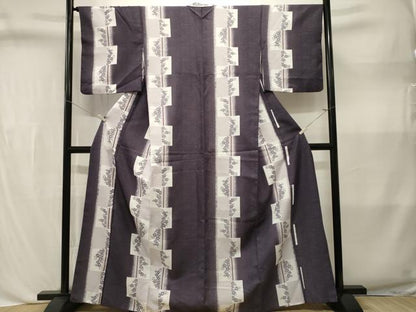 平和屋着物■小紋　色紙草花間道　洗える着物　CABL3582ev