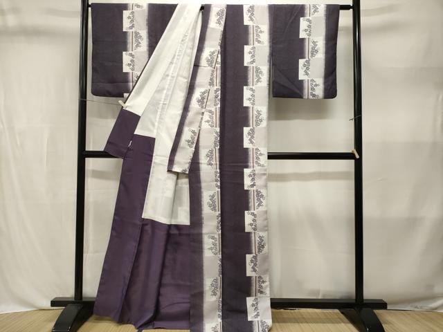 平和屋着物■小紋　色紙草花間道　洗える着物　CABL3582ev