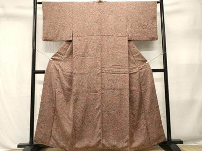 平和屋着物■上質な小紋　抽象文様　正絹　逸品　CABL3591ev
