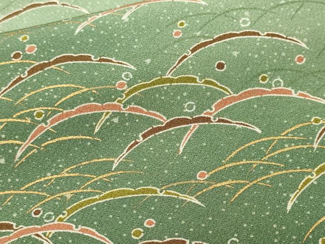 平和屋着物■訪問着　雪芝　露芝　暈し染め　正絹　逸品　CABL3603ev