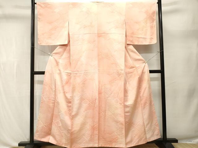 平和屋着物■上質な小紋　雲取り菱吉祥文　暈し染め　正絹　逸品　CABL3607ev