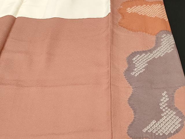 平和屋着物■訪問着　刺繍　道長花文　金彩　正絹　逸品　CABL3609ev