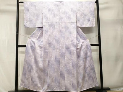 平和屋着物■上質な小紋　総絞り　霞文　暈し染め　正絹　逸品　CABL3614ev