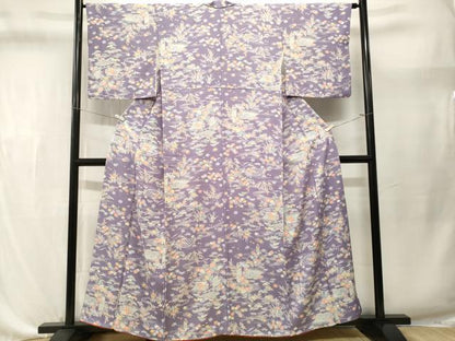 平和屋着物■上質な小紋　籬流水松竹梅花文　正絹　逸品　CABL3623ev