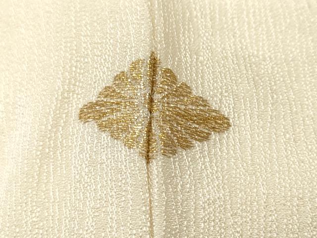 平和屋着物■訪問着　駒刺繍　扇面笹竹枝梅文　シルエット　暈し染め　金彩　正絹　逸品　CABL3631ev