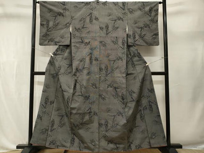 平和屋着物■本場大島紬　舞蝶文　正絹　逸品　CABL3636ev