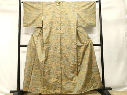 平和屋着物■本場大島紬　7マルキ　エ霞花文　正絹　逸品　CABL3637ev