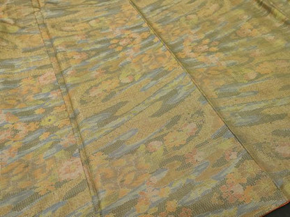 平和屋着物■本場大島紬　7マルキ　エ霞花文　正絹　逸品　CABL3637ev
