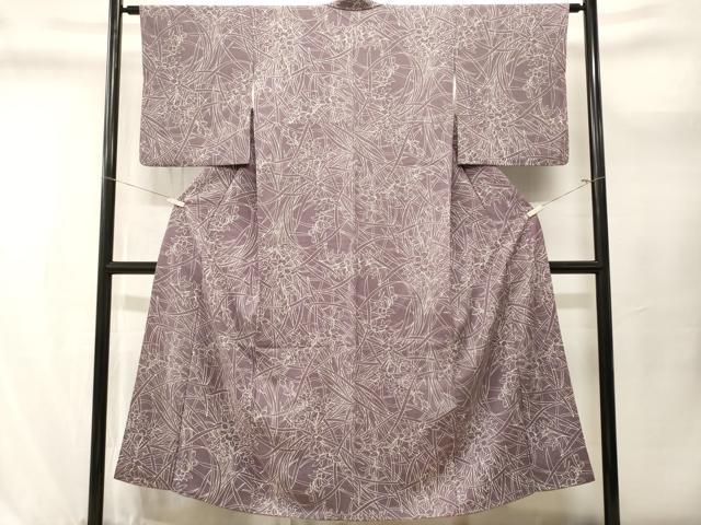 平和屋着物■上質な小紋　杜若文　正絹　逸品　CABL3639ev