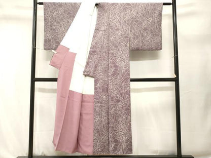 平和屋着物■上質な小紋　杜若文　正絹　逸品　CABL3639ev