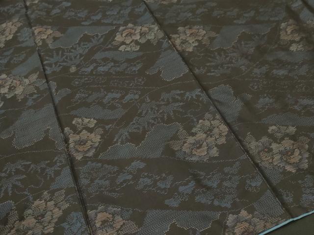 平和屋着物■本場大島紬　遠山草花文　正絹　逸品　CABL3640ev