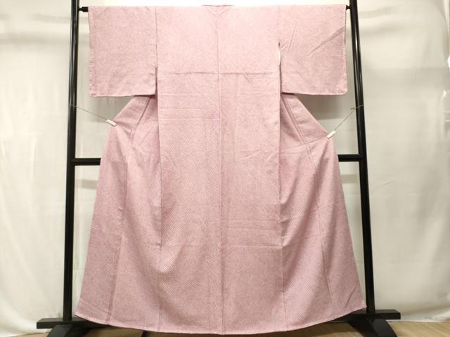 平和屋着物■大変加工の良い総絞り小紋　正絹　逸品　CABL3642ev
