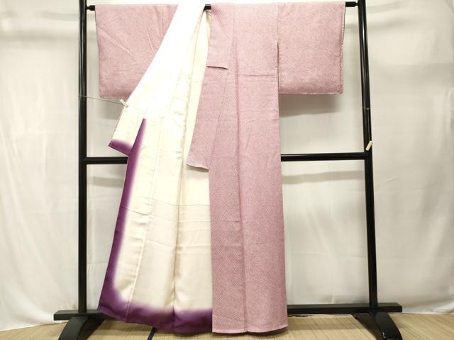 平和屋着物■大変加工の良い総絞り小紋　正絹　逸品　CABL3642ev
