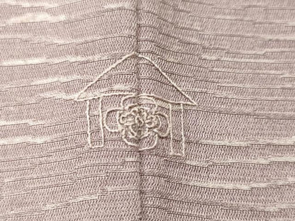 平和屋着物■上質な小紋　杢目文様　正絹　逸品　CABL3646ev