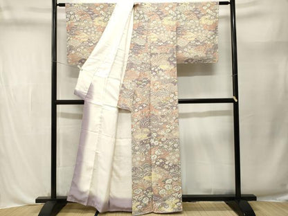 平和屋着物■上質な小紋　辻が花　正絹　逸品　CABL3652ev