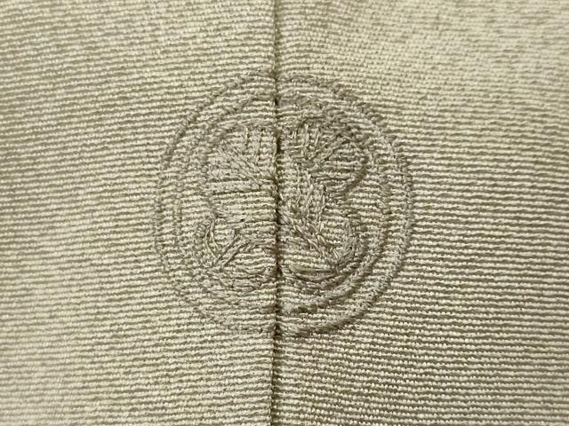 平和屋着物■上質な色無地　絹鼠色　正絹　逸品　CABL3657ev