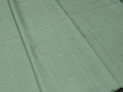 平和屋着物■上質な色無地　鹿の子青海波地紋　薄青色　正絹　逸品　CABL3660ev