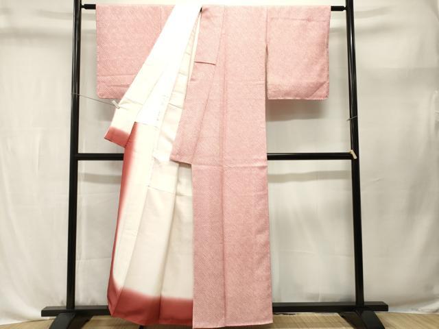平和屋着物■大変加工の良い総絞り小紋　正絹　逸品　CABL3668ev