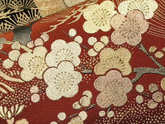 平和屋着物■豪華黒留袖　泰常　流水御所車花文　松竹梅　暈し染め　金彩　正絹　逸品　CABL3672ev