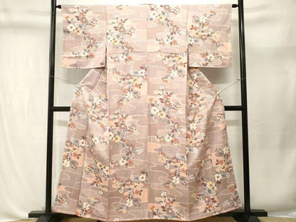 平和屋着物■上質な小紋　辻が花　金彩　正絹　逸品　CABL3677ev