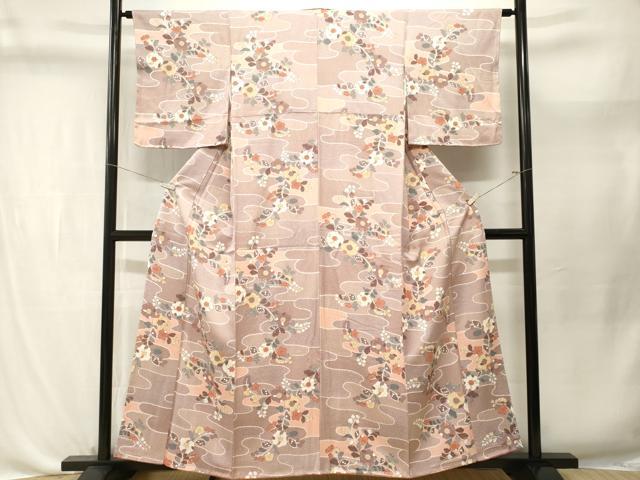 平和屋着物■上質な小紋　辻が花　金彩　正絹　逸品　CABL3677ev