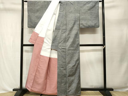 平和屋着物■上質な紬　霞文　正絹　逸品　CABL3683ev