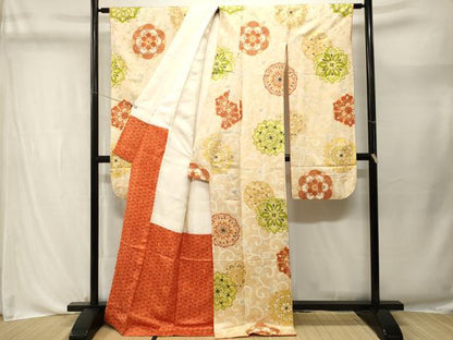 平和屋着物■豪華振袖　正倉院花唐草文　金彩　金通し地　正絹　逸品　CABL3684ev