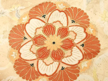 平和屋着物■豪華振袖　正倉院花唐草文　金彩　金通し地　正絹　逸品　CABL3684ev