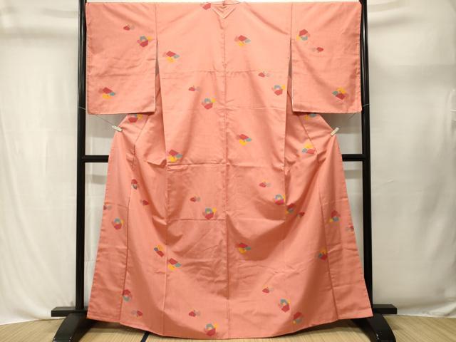 平和屋着物■上質な紬　舞花文　正絹　逸品　CABL3685ev