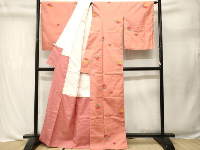 平和屋着物■上質な紬　舞花文　正絹　逸品　CABL3685ev