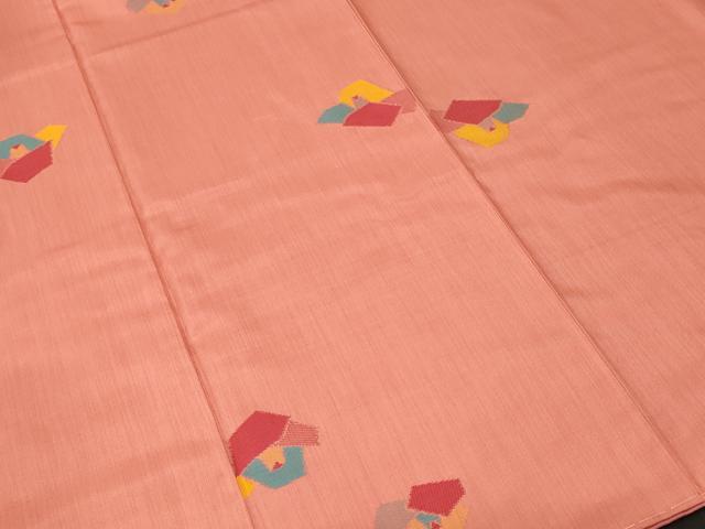 平和屋着物■上質な紬　舞花文　正絹　逸品　CABL3685ev