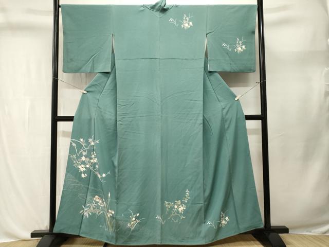 平和屋着物■訪問着　鴛鴦枝花文　正絹　逸品　CABL3695ev