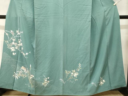 平和屋着物■訪問着　鴛鴦枝花文　正絹　逸品　CABL3695ev