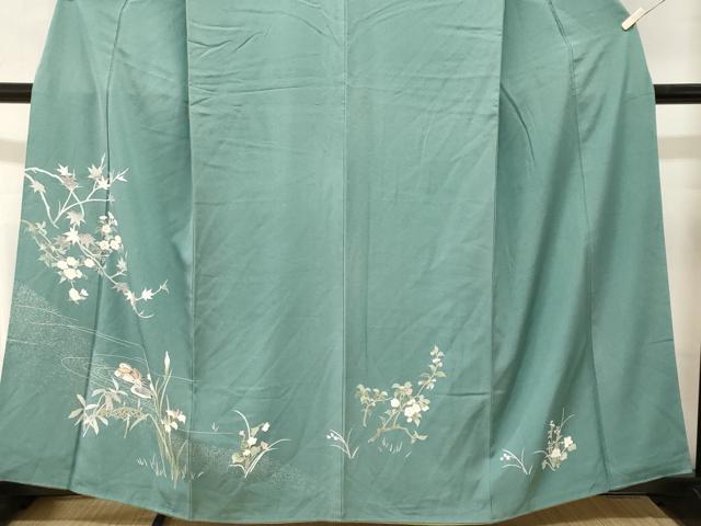 平和屋着物■訪問着　鴛鴦枝花文　正絹　逸品　CABL3695ev