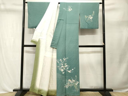平和屋着物■訪問着　鴛鴦枝花文　正絹　逸品　CABL3695ev