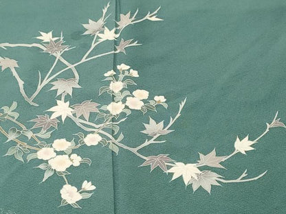 平和屋着物■訪問着　鴛鴦枝花文　正絹　逸品　CABL3695ev
