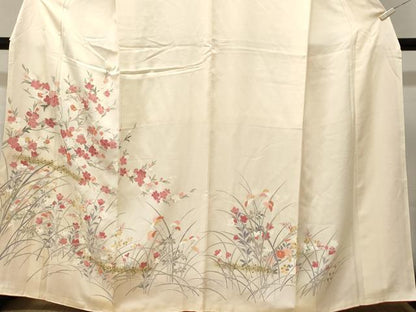 平和屋着物■訪問着　枝花文　金彩　正絹　逸品　CABL3696ev