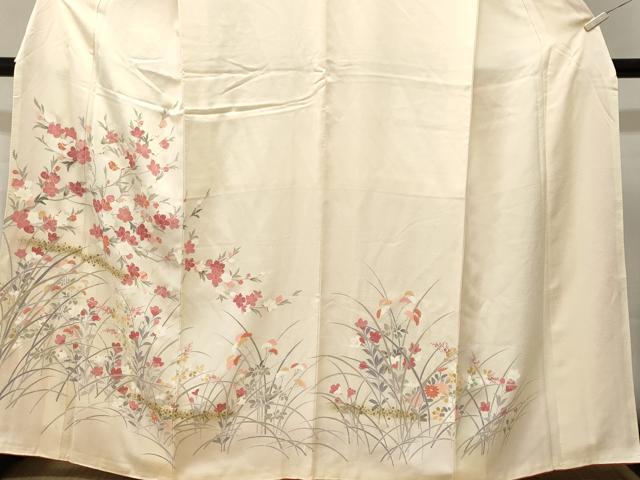 平和屋着物■訪問着　枝花文　金彩　正絹　逸品　CABL3696ev
