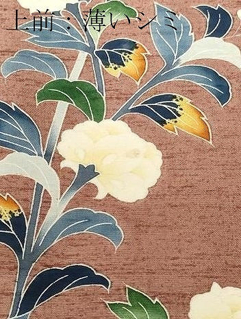平和屋着物■訪問着　紬地　枝花文　正絹　逸品　CABL3709ev