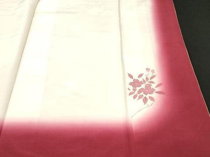 平和屋着物■訪問着　紬地　枝花文　正絹　逸品　CABL3709ev