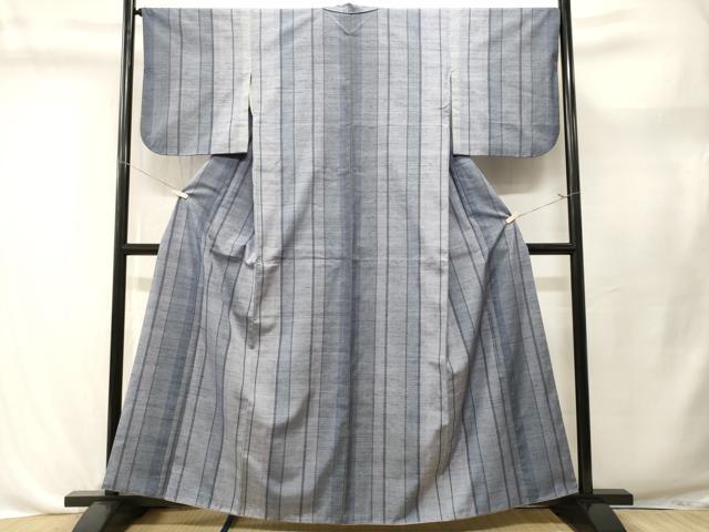 平和屋着物■上質な紬　間道　正絹　逸品　CABL3710ev