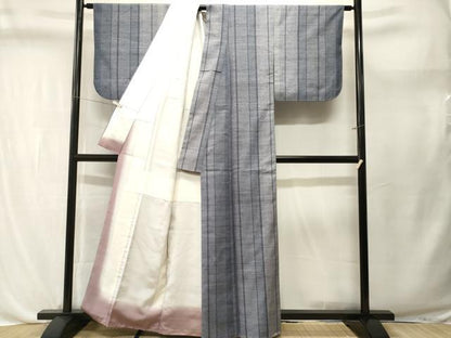 平和屋着物■上質な紬　間道　正絹　逸品　CABL3710ev