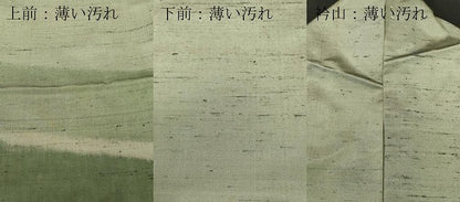平和屋着物■訪問着　紬地　横段文　正絹　逸品　CABL3716ev