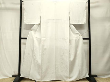 平和屋着物■豪華色留袖　風景地紋　白花色　正絹　逸品　CABL3719ev